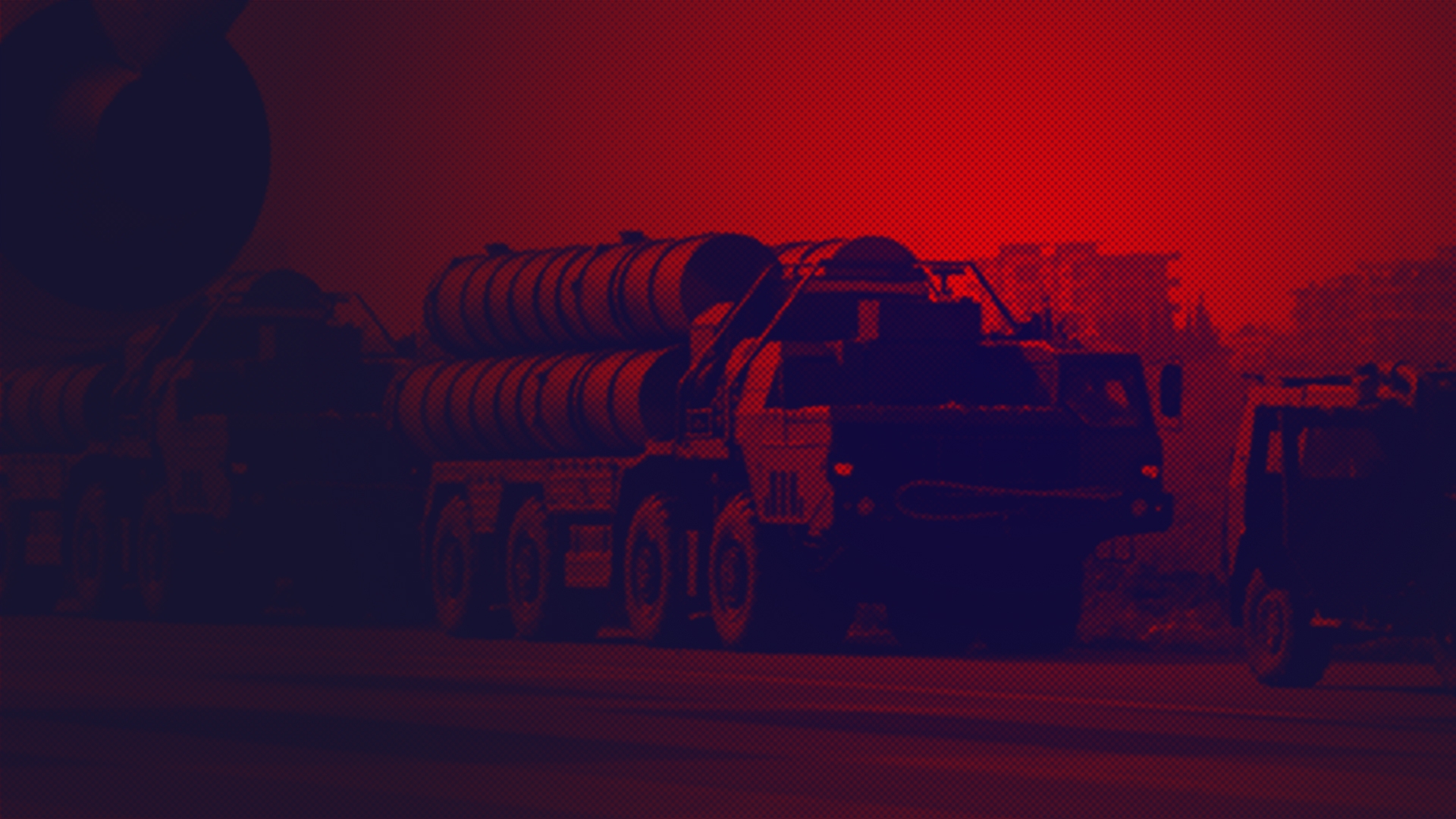 Füze rampalarını taşıyan araçlar durduruldu