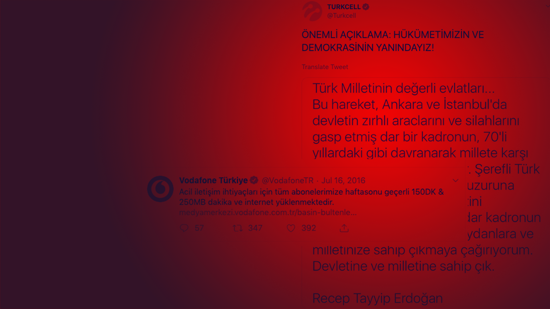 Turkcell ve Vodafone haftasonuna bedava internet ve telefon iletişimi sağlayacaklarını duyurdu